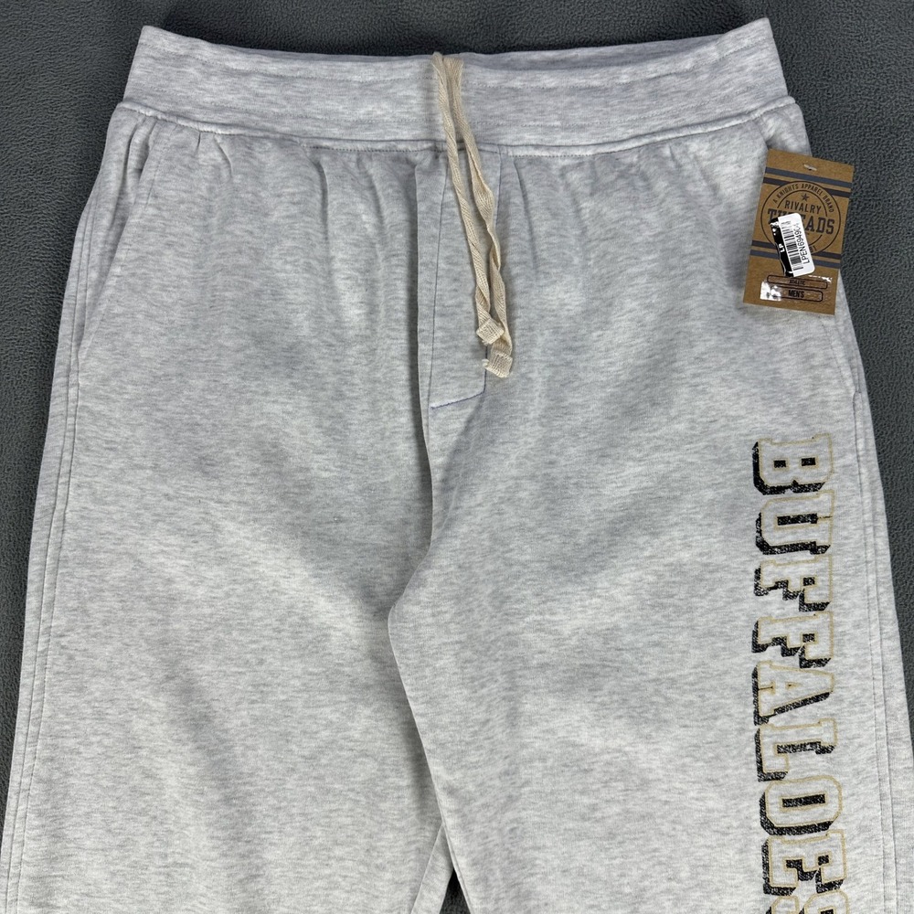 Colorado Buffaloes‎ Joggers Sweatpants Mens Large Grey Fleece Gym Lounge New